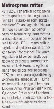 Metroxpress' dementi